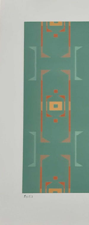 Ton Pape - Gouache - Geometrisch Abstract nr 2423 kopen? Bied vanaf 40!