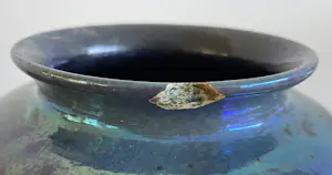 Chris Lanooy - Art Deco Kunstaardewerken vaas uitgevoerd in blauw lusterglazuur kopen? Bied vanaf 55!