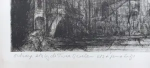 Dirkje Kuik - De Twee Snoeken, gemengde techniek op ets (unica) kopen? Bied vanaf 95!