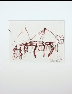 Franscz Witte - Lot van 5 originele werken kopen? Bied vanaf 45!