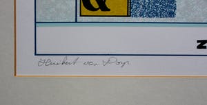 Huibert van Dorp - Zeefdruk: zam zam kopen? Bied vanaf 35!