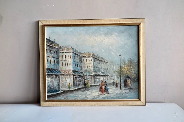 Niet of onleesbaar gesigneerd - Winters stadsgezicht Parijs kopen? Bied vanaf 1!