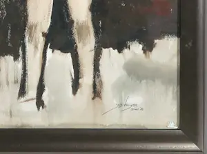 Jelle Hoogstra - Aquarel, Man en vrouw - Ingelijst kopen? Bied vanaf 1!