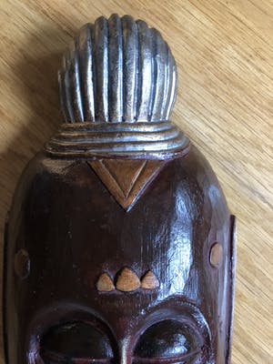 Niet of onleesbaar gesigneerd - Houten masker met de kenmerken van de Baoulé of Baule stam uit Ivoorkust kopen? Bied vanaf 1!