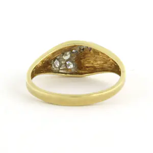 14k gouden ring met single cut geslepen diamant tot. 0.10ct – F/G - VS/SI kopen? Bied vanaf 210!