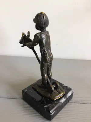 Astrid Veldhuyzen-Koppen - “ Jongen met stokpaardje “ zeldzaam . kopen? Bied vanaf 95!