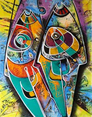 Simeon Gonzales - Peces II verkocht voor € 375!