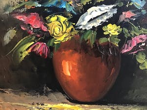 Rick Theunissen - Pot met bloemen. kopen? Bied vanaf 1!