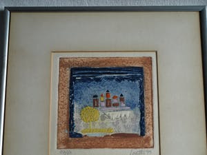 Louttre B. - ps. van Marc-Antoine Bissière (1926-2012) – Reliëfets , Zonder titel – ca 1970 kopen? Bied vanaf 50!