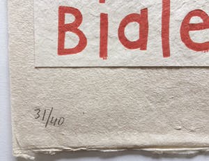 Klaas Gubbels - houtdruk met collage - Bialetti 1933 - oplage 40. kopen? Bied vanaf 495!