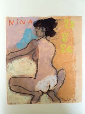 Ed Dukkers - Nina (zittend naakt) verkocht voor € 100!