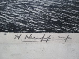 Herman Heuff - Litho "Geheime geul Zuiderzeewerken" kopen? Bied vanaf 1!