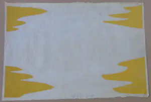 Carel Visser - GELE ABSTRACTIE / KLEURLITHO / 63x92cm / SIG / 1976 / PRENT 190 kopen? Bied vanaf 25!