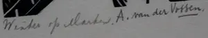 Andre van der Vossen - Houtsnede: Winter op Marken - 1928 kopen? Bied vanaf 45!