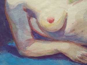 Klaas Pijlman - Naakte dame. Liggend. kopen? Bied vanaf 75!