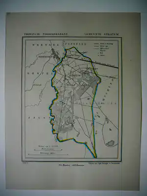 Jacob Kuyper - Plattegrond Gemeente Stratum 1865 verkauft für € 40!