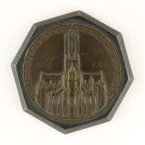 Jacob Jan van Goor - Bronzen presse-papier: Aftreden Burgemeester Fockema Andrea, 1933 verkocht voor € 50!