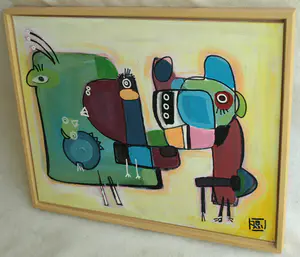 Jasper Banen - Acrylverf op doek , ingelijst , Voor de bevalling – 2021 kopen? Bied vanaf 110!