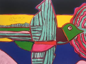 Corneille - litho ‘Nu a la Rose ‘ - 1981 - oplage 200 kopen? Bied vanaf 295!