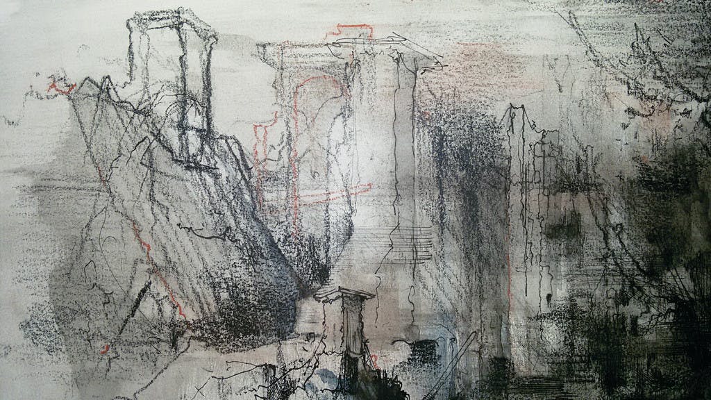 Dirkje Kuik - Nederzetting, tekening (laatste keer!) kopen? Bied vanaf 150!