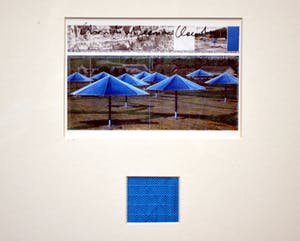 Christo - Umbrellas Japan, collage handgesigneerd kopen? Bied vanaf 80!