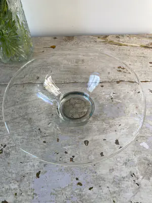 Frans Steginga - Corry Ammerlaan, Artihove, zware schaal met verzilverde kern kopen? Bied vanaf 35!