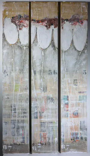 Antonio Poioumen - Gemengde techniek, Drieluik, Gewit (Groot) kopen? Bied vanaf 250!