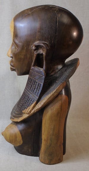 Niet of onleesbaar gesigneerd - Borstbeeld, Massai-vrouw kopen? Bied vanaf 10!