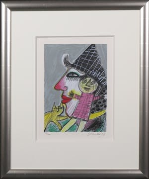 Corneille - Zeefdruk, L'enfance retrouvée - Ingelijst kopen? Bied vanaf 160!