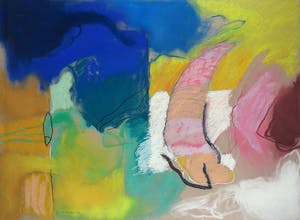 Henk van Vessem - Pastelkrijt, Zonder titel - Ingelijst (Groot) kopen? Bied vanaf 1!