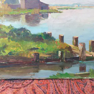Adam Potgieter - Landschap bij meertje. kopen? Bied vanaf 40!