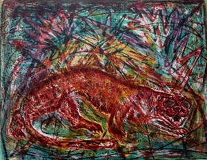 Jan Bezemer - Litho: Panter - 1955 kopen? Bied vanaf 45!