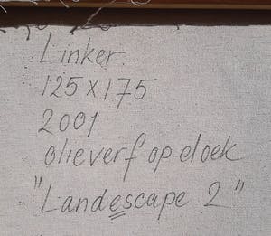 Harold Linker - Landescape 2, olieverf op doek (zeer groot!) kopen? Bied vanaf 1!