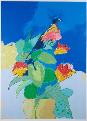 Henk van Vessem - Zeefdruk, Zonder titel - Ingelijst (Groot) kopen? Bied vanaf 40!