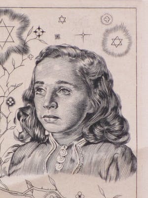 Wim Zwiers - Drie Joodse Meisjes - Gravure kopen? Bied vanaf 35!