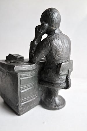 Niet of onleesbaar gesigneerd - “De manager" - Beeld van Gietijzer/Bronslegering kopen? Bied vanaf 1!