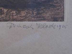 Niet of onleesbaar gesigneerd - Mooie gesigneerde ETS - "Amsterdam aan de Prinsengracht" 1925 gedateerd kopen? Bied vanaf 10!