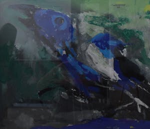 Nico Molenkamp - Vlucht - Zeefdruk - 60/90 - Handgesigneerd - Ingelijst kopen? Bied vanaf 20!