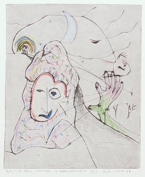 Henk Visch - Handgekleurde ets, De weg, Voortgang in doorzichtigheid nr. 3 kopen? Bied vanaf 1!