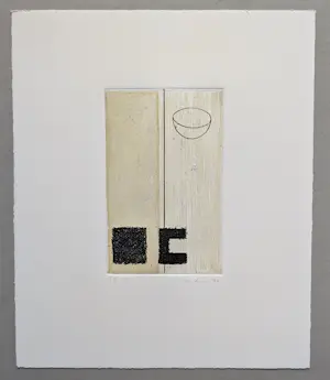 Thomas Ankum - Zonder Titel, ets, oplage 2 ex., 1993 gesigneerd/genummerd, mint kopen? Bied vanaf 60!