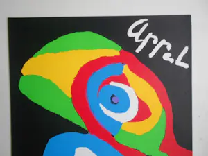 AcheterKarel Appel - Affiche Galerie Ariel – Juni 1974 – Bird with Egg? Enchérissez de 100!