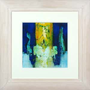 Hans Vanhorck - Acryl op papier, Abstract image - Ingelijst verkocht voor € 100!