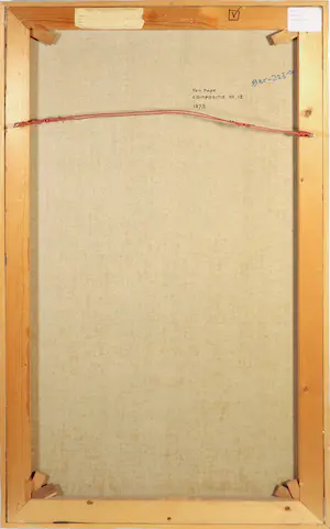 Ton Pape - Olieverf op doek, Compositie nr. 15 - Ingelijst (Groot) kopen? Bied vanaf 70!