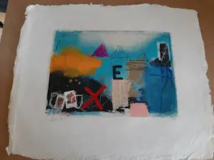 Theo Koster - Zeefdruk, collage E kopen? Bied vanaf 35!