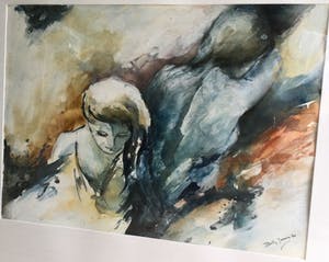 Betty Jansma-Ijzerman - Prachtig schilderij (ingelijst) - Groot! kopen? Bied vanaf 125!