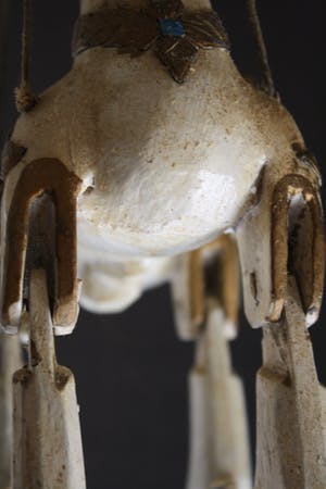 Niet of onleesbaar gesigneerd - Antiek Polychroom beschilderd marionetten paard kopen? Bied vanaf 1!