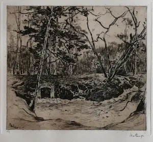 Willem de Zwart - Landschap (bij Soestdijk?) kopen? Bied vanaf 39!