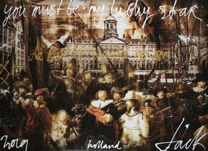 Jack Liemburg - Gemengde techniek op doek, You must be my nightly star (Groot) kopen? Bied vanaf 600!