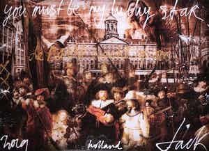 Jack Liemburg - Gemengde techniek op doek, You must be my nightly star (Groot) verkocht voor € 600!