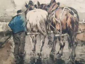AcheterFerdinand Luigini - Boer met twee paarden? Enchérissez de 50!